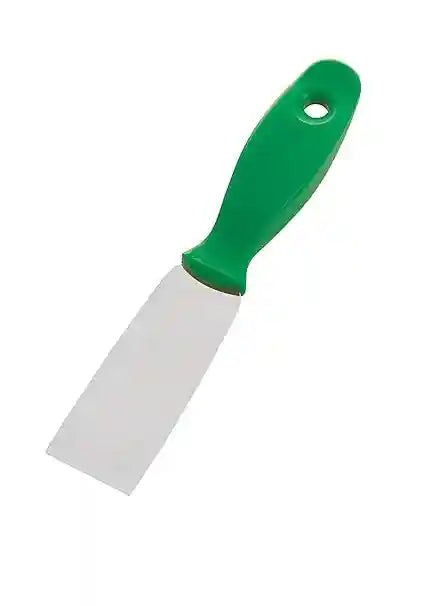 FBK Stainless Steel Spatula with PP Handle Stiff (40 mm) Green 88042