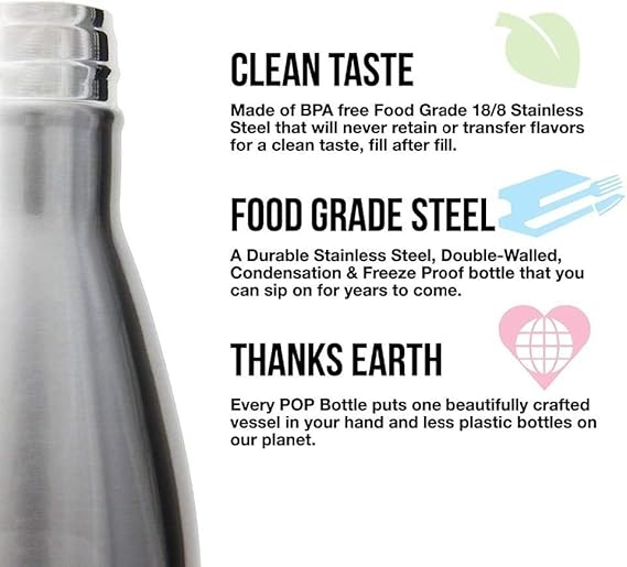 زجاجة مياه رياضية نيسان ستانلس ستيل بعزل حراري – تحافظ على السخونة والبرودة