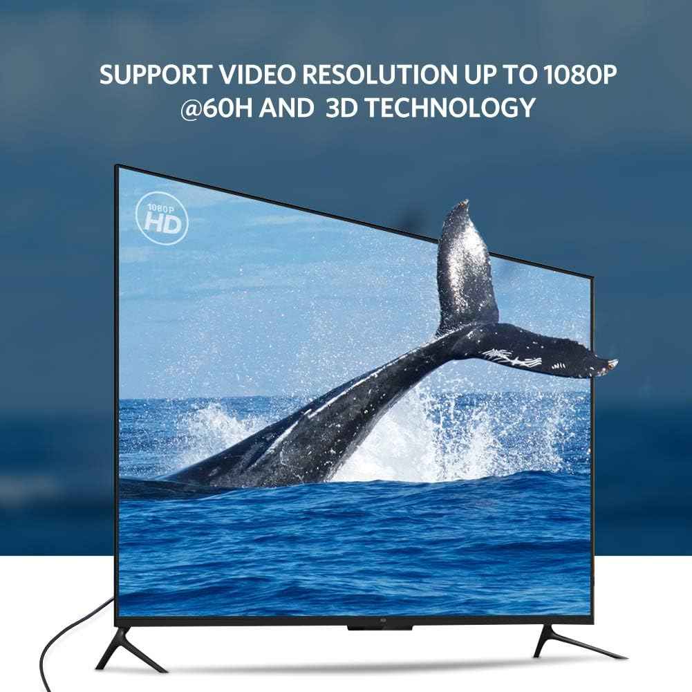  محول UGREEN من DVI إلى VGA – يحول إشارات DVI-D إلى VGA بدقة عالية، مع دعم دقة 1080P