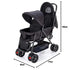 Teknum Double Baby Stroller For Baby- Black