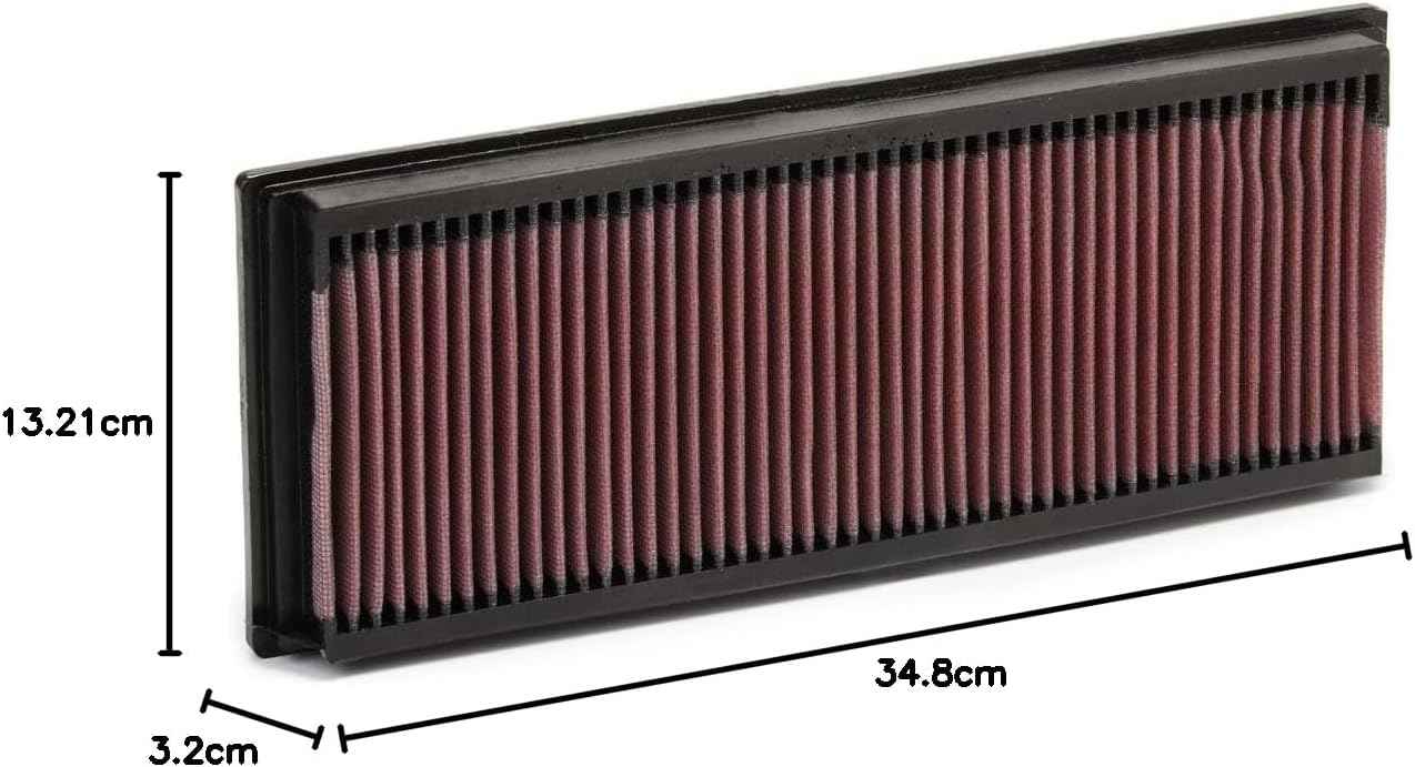 K&N Engine Air Filter: Increase Power & Acceleration, Washable, Premium, Replacement Car Air Filter: Compatible with 1998-2015 Mercedes Benz (G550, R500, S400 Hybrid, C300, G500, GL 450, 550), 33-2181