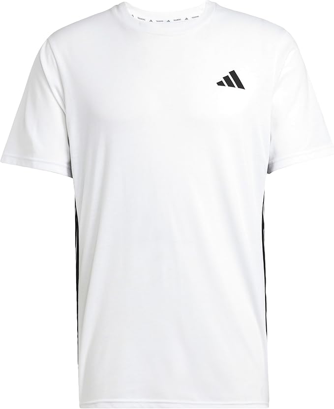 Adidas Men Training T-Shirt White Sports Tee