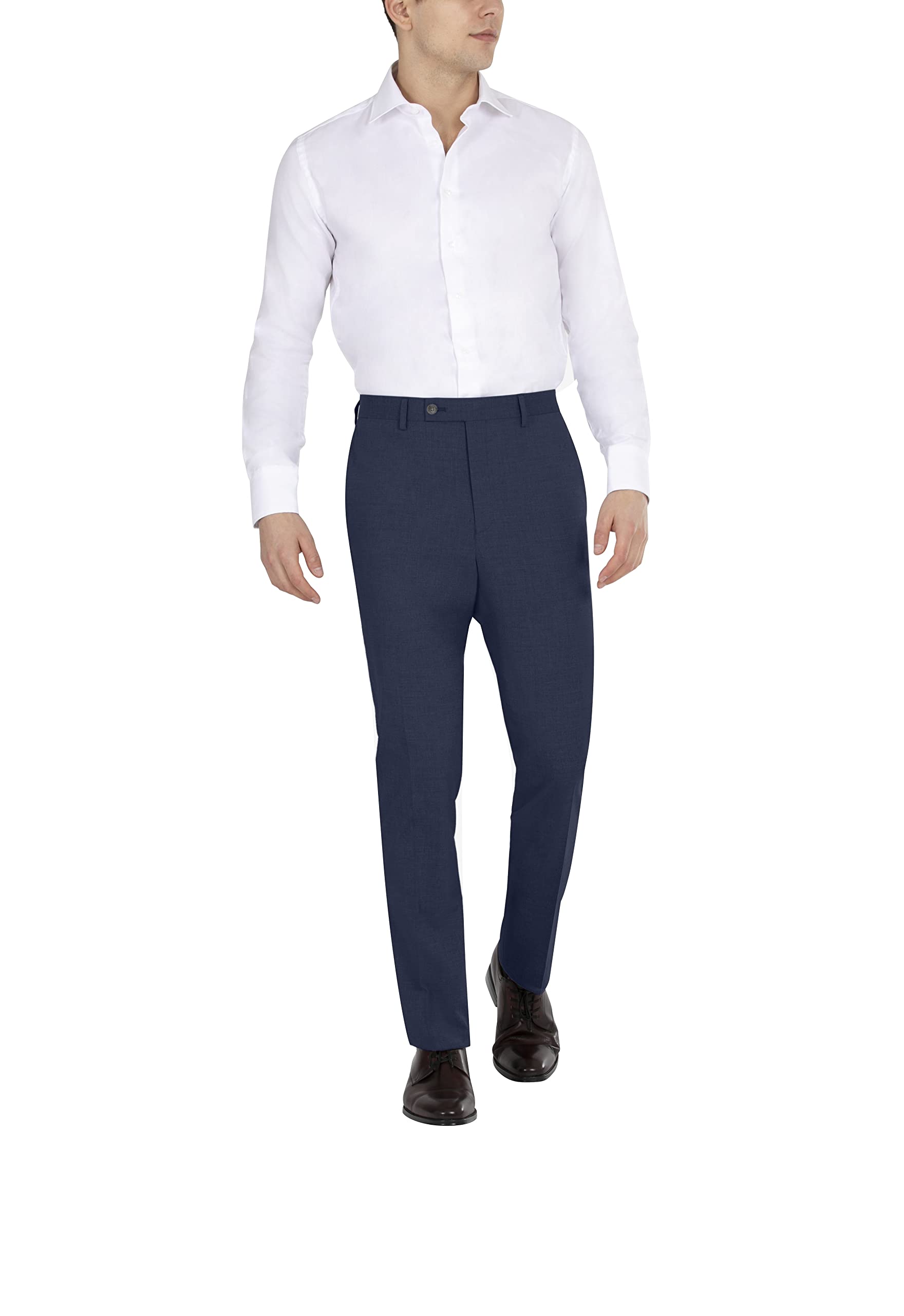 نطال رجالي من دي كيه إن واي يجمع بين الراحة والأناقة في تصميم واحد. مصنوع من خامة عالية الجودة تمنح مظهراً أنيقاً ولمسة احترافية مثالية للإطلالة العملية أو اليومية