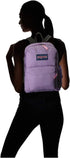 حقيبة ظهر مدرسية Jansport Prism Pink مزودة بجيوب بسحاب وشعار للبنات مع أحزمة كتف قابلة للتعديل - أرجواني