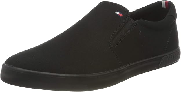 Tommy Hilfiger Men Shoes Black Comfortable Casual Everyday Wear