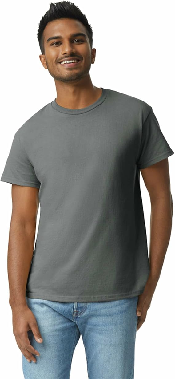 Gildan Men Cotton T-Shirt Grey Pack of 2 – Safqqa Egypt