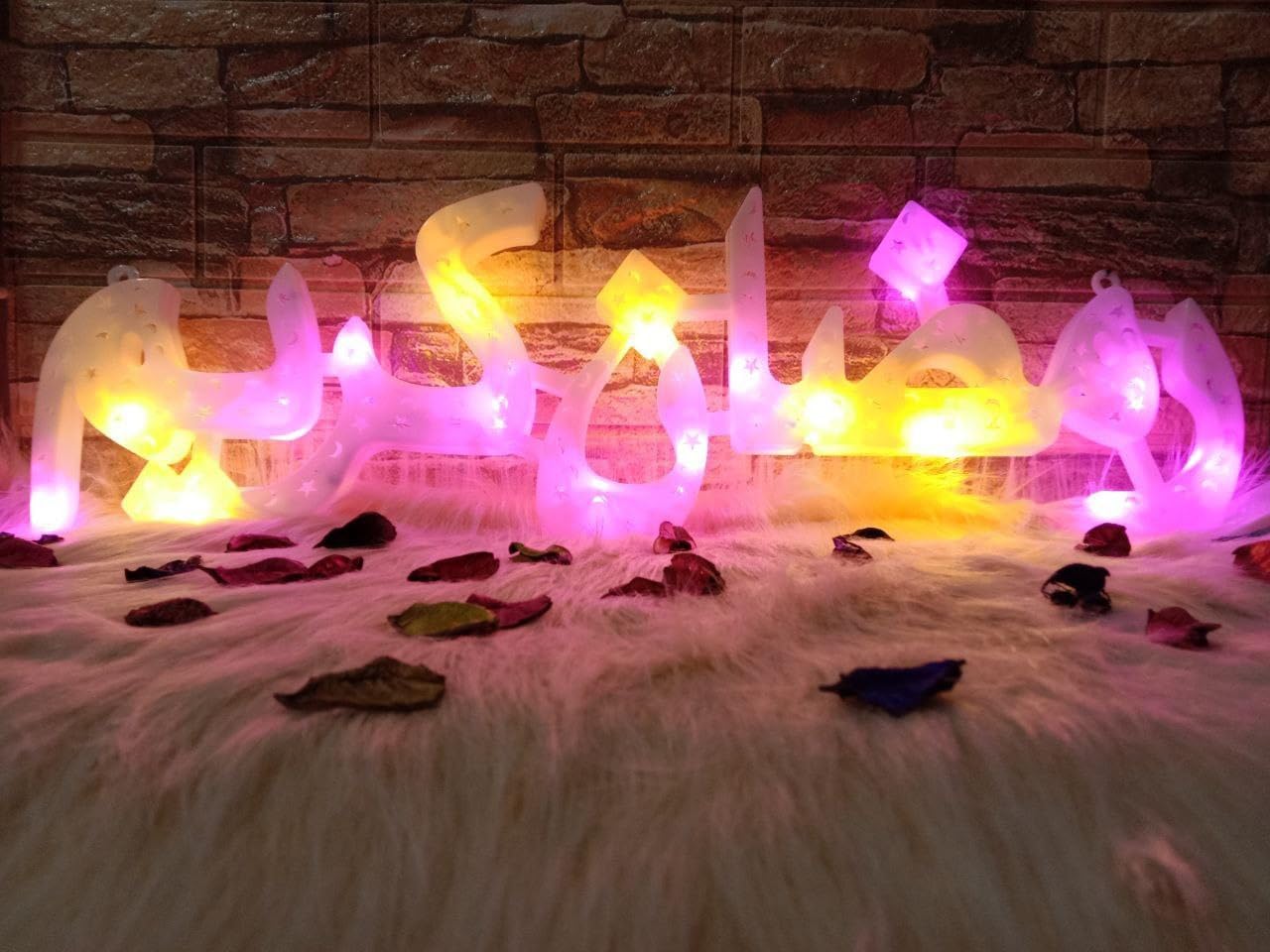 Ramadan Kareem LED Lights – Colorful Cocktail String Lights for Festive Decorations