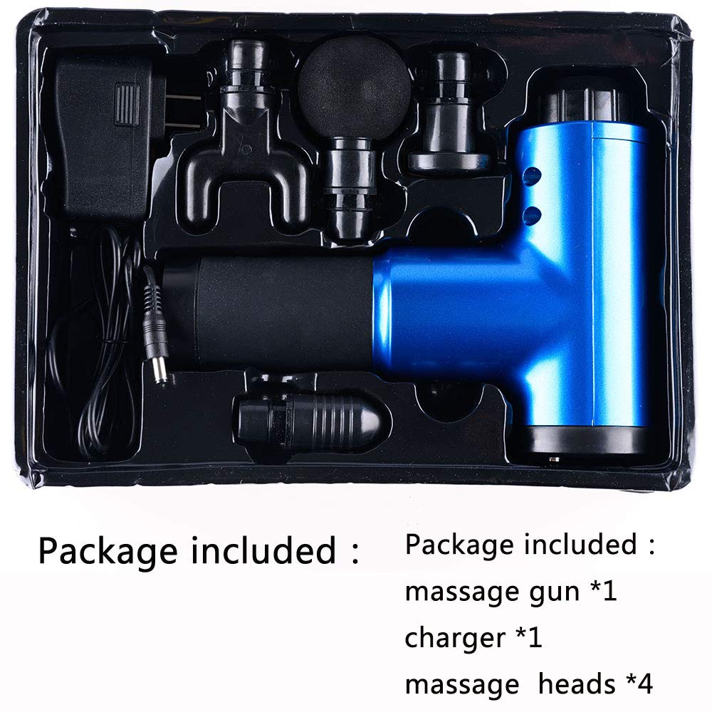 Dailim Massagers Handheld,Electric Percussion Massage Gun Deep Tissue, Back Massage for Indoor Sport Sore Muscle Pain Relief & Recovery,Deep Relaxation,Pure Wave Massager Quiet Brushless Motor