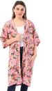 Jamila Women Cotton Floral Patterned Knee Length Kimono - Safqqa