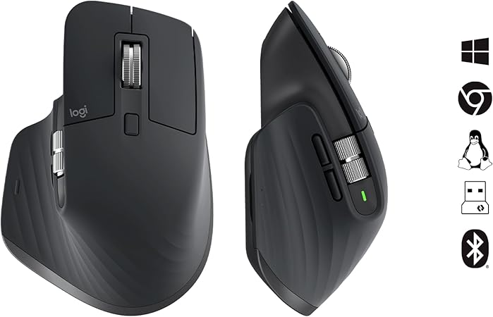 Logitech MX Master 3S Wireless Mouse | High-Performance & Ultra-Fast Scrolling