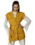 2Xtremz Waist-Belt Notched Lapel Solid Coat For Women