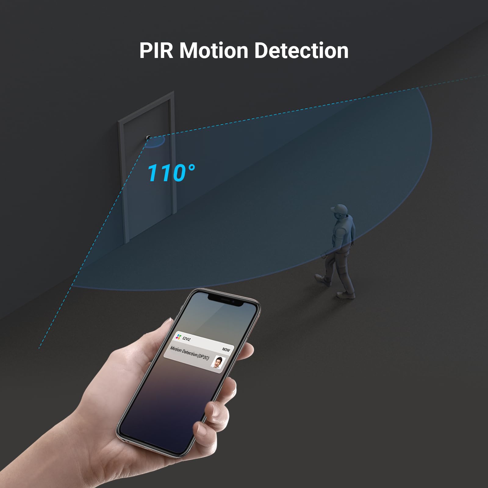 EZVIZ DP2C 1080p Video Door Viewer Peephole Camera with 4.3