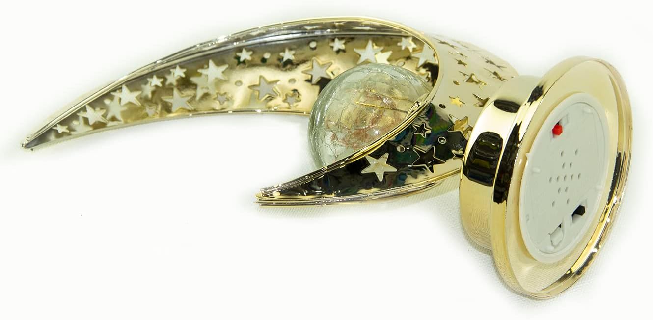 مصباح LED بتصميم القمر العربي للزينة في رمضان، ديكور طاولة داخلي وخارجي