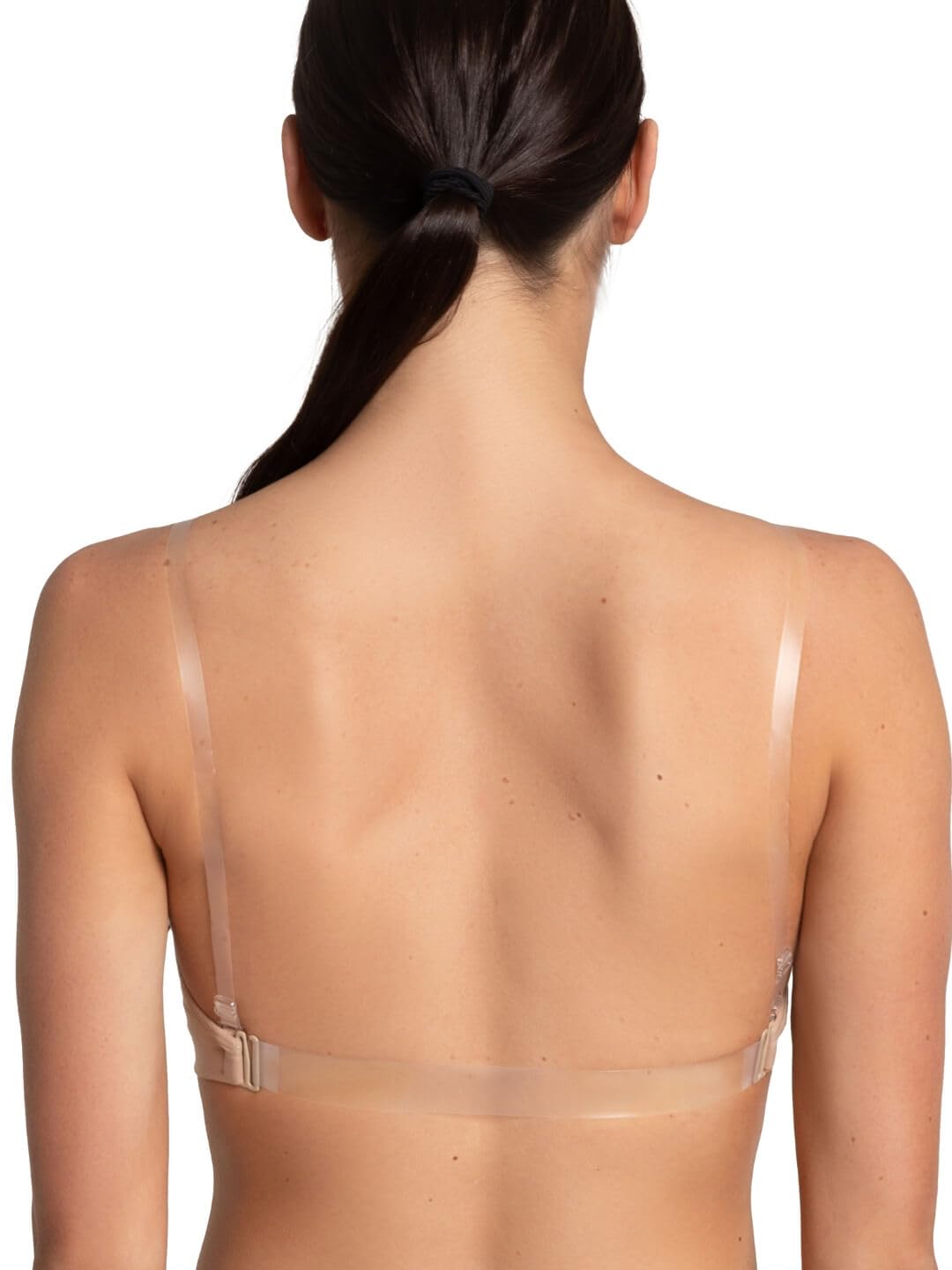 Capezio Women’s Seamless Clear Back Bra – Comfortable & Supportive
