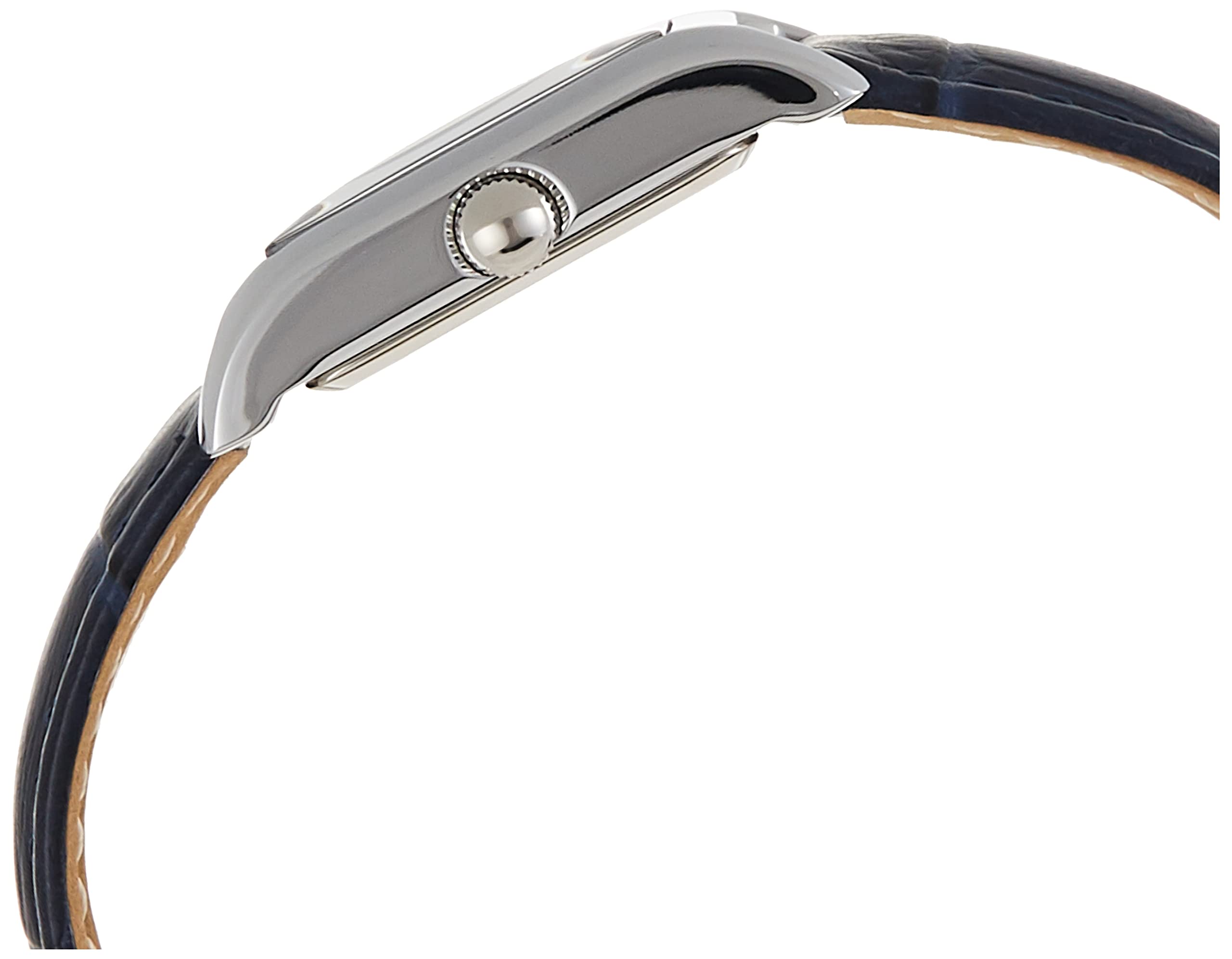 ساعة آن كلاين للنساء بسوار جلد كرونو محبب