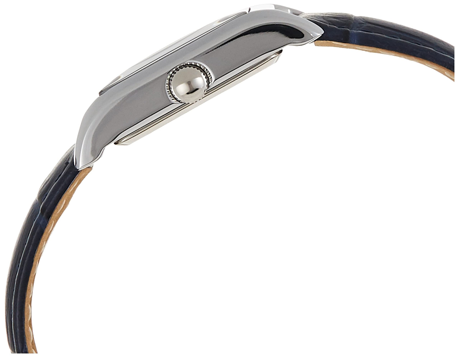 ساعة آن كلاين للنساء بسوار جلد كرونو محبب