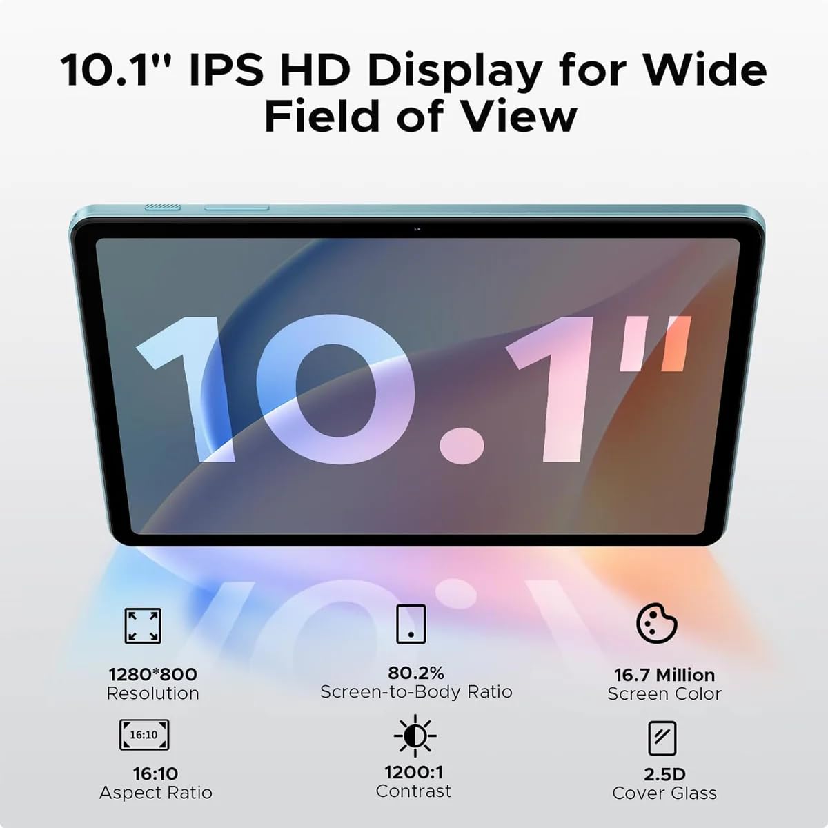 Tab A9 (VIP)- (WiFi), (ROM: 3GB+ RAM: 64G), "10.1" Inch, IPS LCD HD Display, 6580mAh Battery, Android 15, 12 months warranty (Blue)