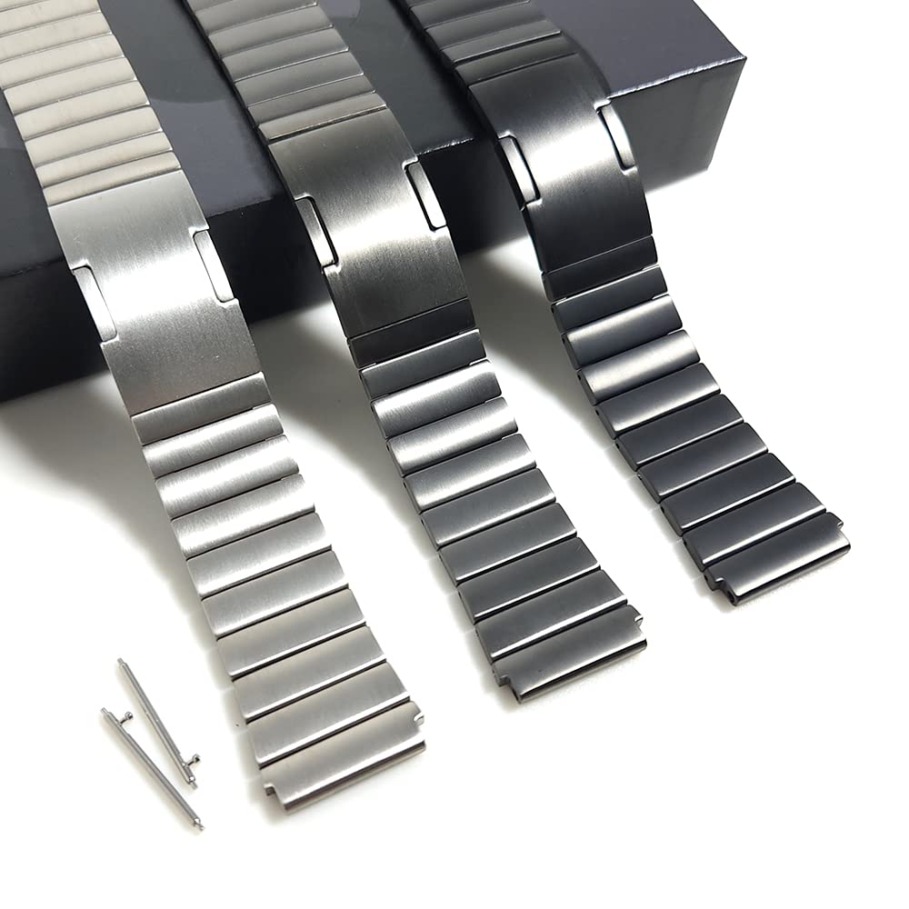 Generic 22mm Titanium Metal Watch Band for HUAWEI GT 3 Pro 46mm / GT3 GT 2 46mm / GT2 Pro Wrist Band Bracelet (Silver)