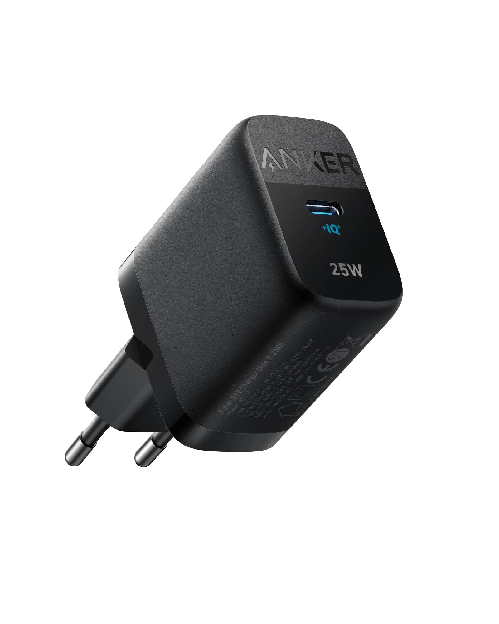شاحن Anker 312 USB-C بقوة 25 وات – يدعم تقنية الشحن السريع من سامسونج، وتقنية MultiProtect Protection، وتقنية PowerIQ 3.0