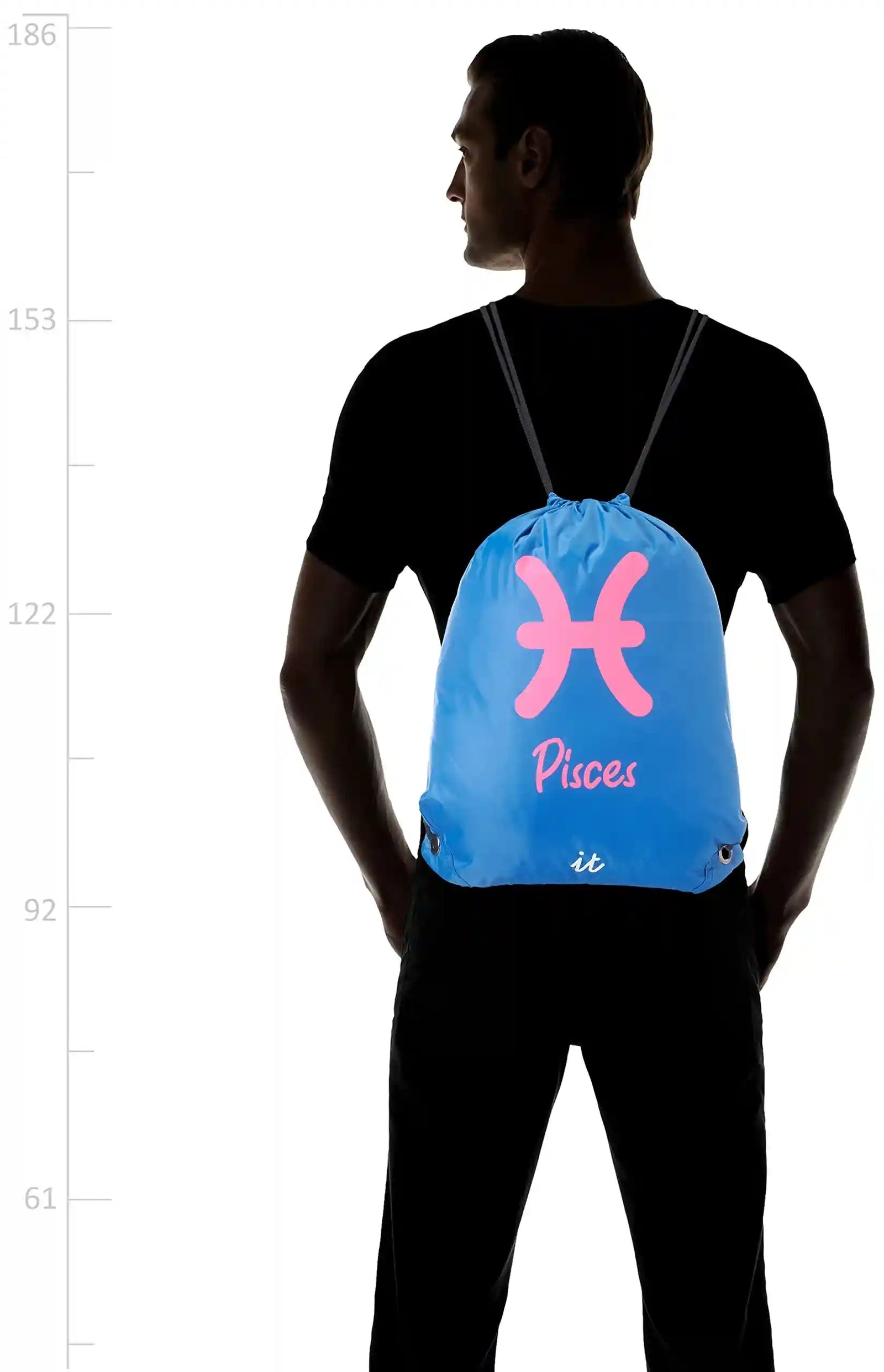 Cotton With Polyester Foldable Sun Protection cap With String Bag And Pisces Design For Unisex - Multi Color- One Size- Fitted - Safqqa Egypt