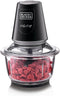 BLACK+DECKER 400W Glass Chopper GC400-B5 1.2L 4-Blade Ice Crushing