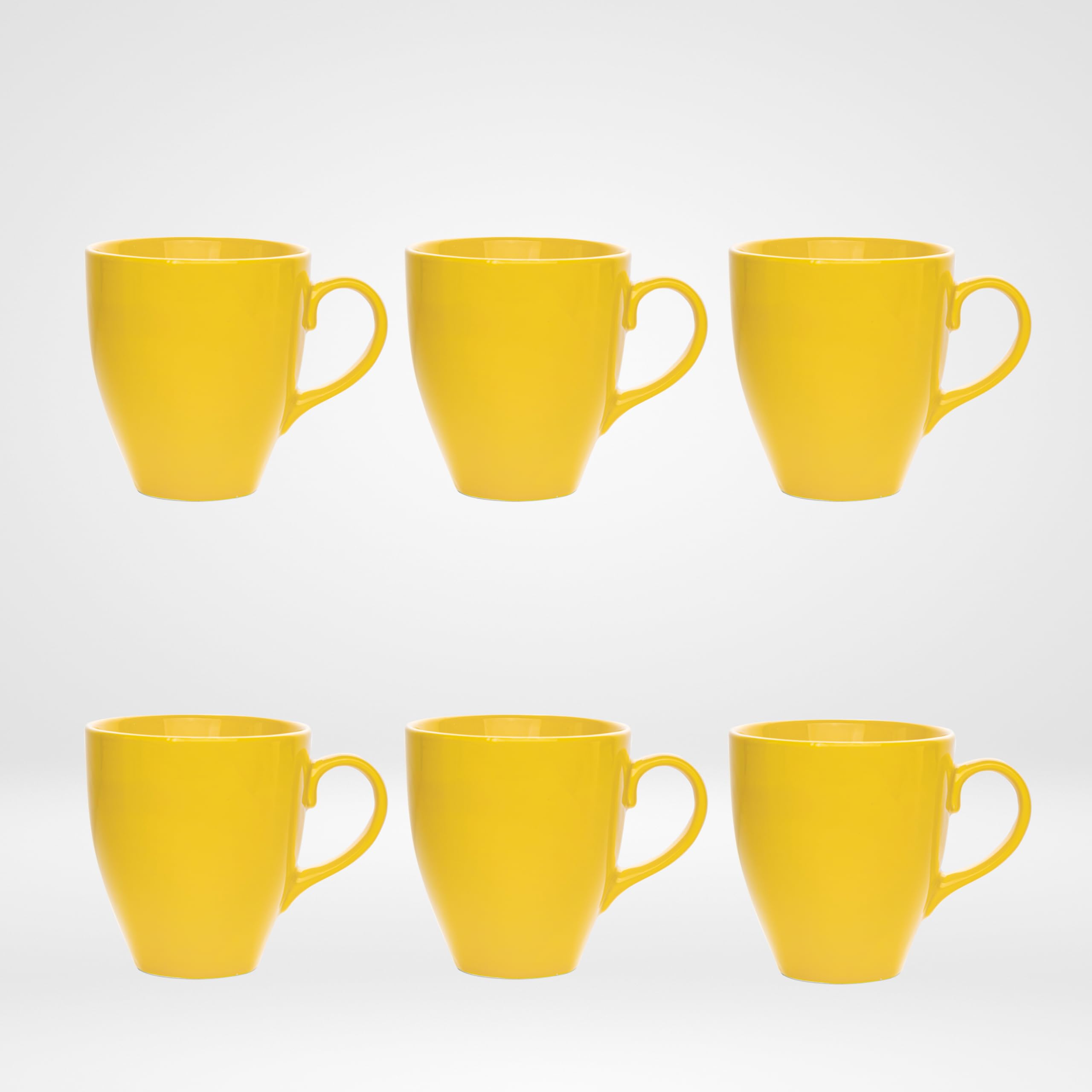 Porcelain Cappuccino Mug Set – 6‑Piece Elegant Tableware