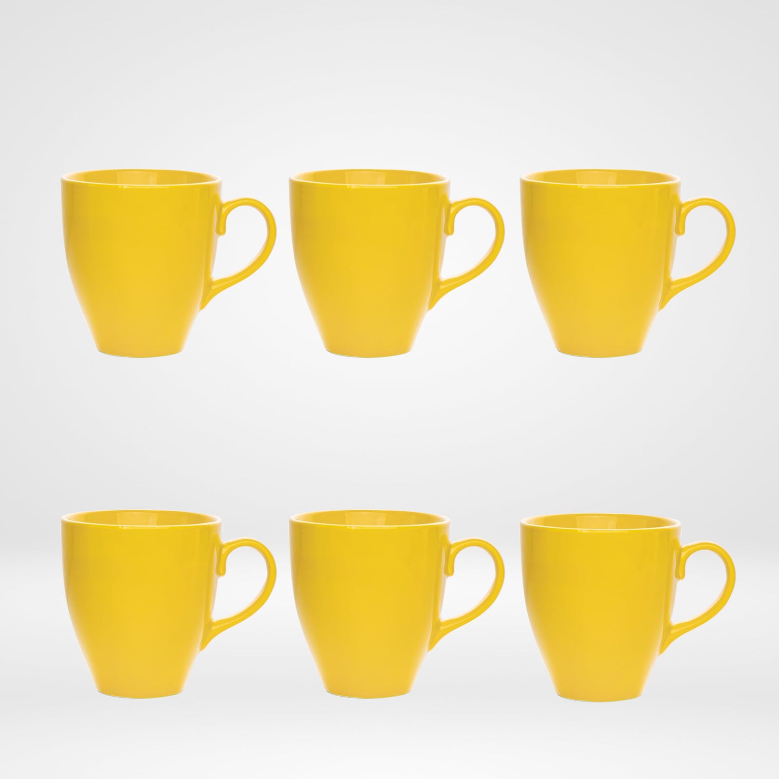 Porcelain Cappuccino Mug Set – 6‑Piece Elegant Tableware