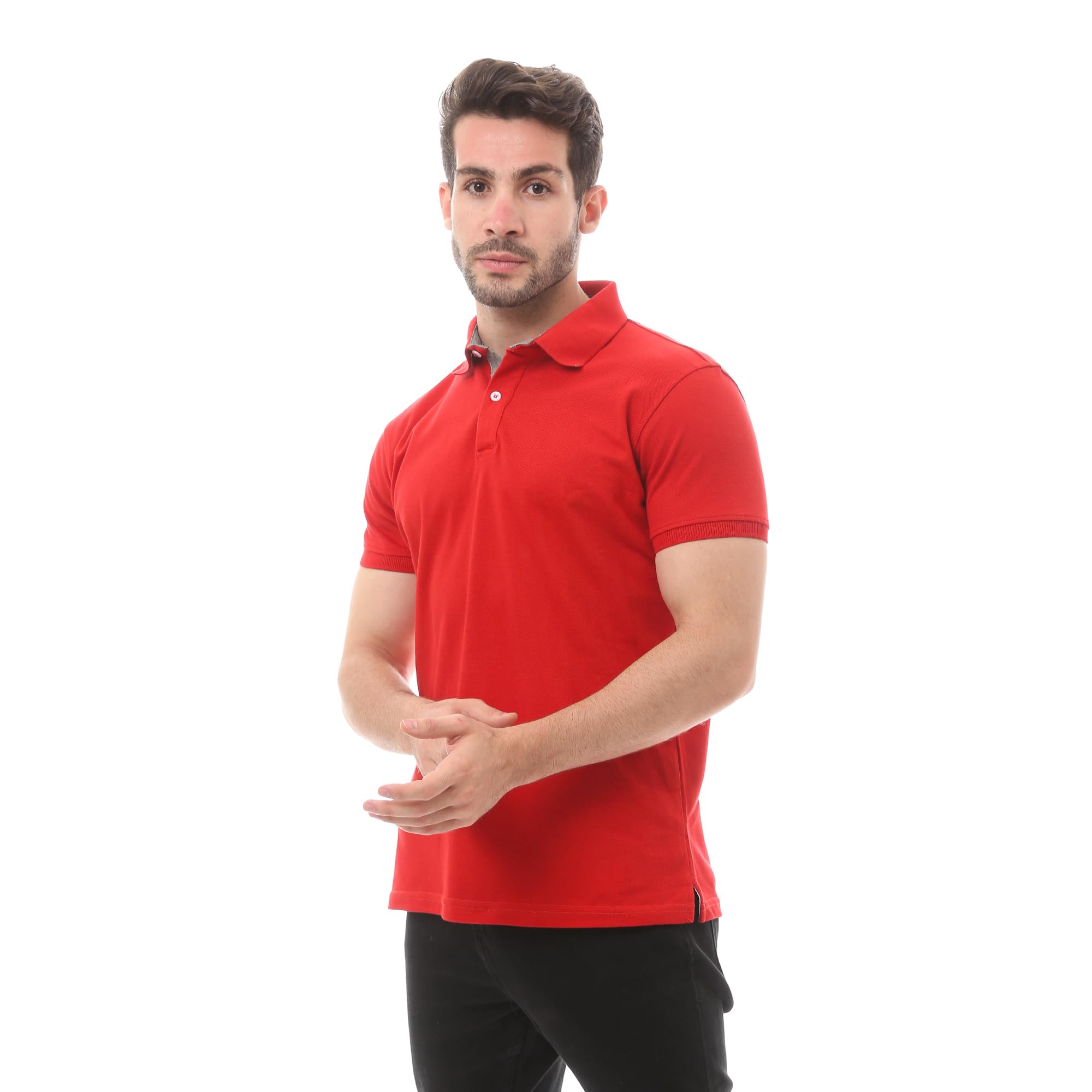 Andora Mens Solid Cotton Comfortable-35S23M30312 Western Polo Shirt - Safqqa Egypt