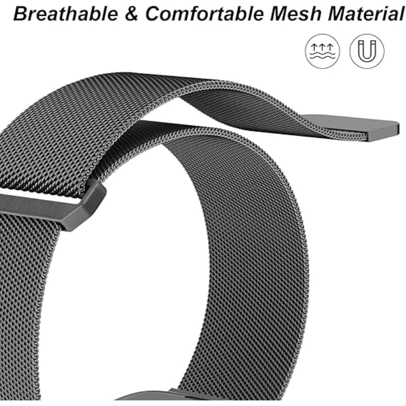 سوار ساعة ابل  المغناطيسي من Generic (3 قطع) يوفر لك طريقة أنيقة وعملية لتغيير إطلالة ساعتك الذكية.