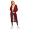 JAMILA Women Self Patterned Open Neckline Long Cardigan