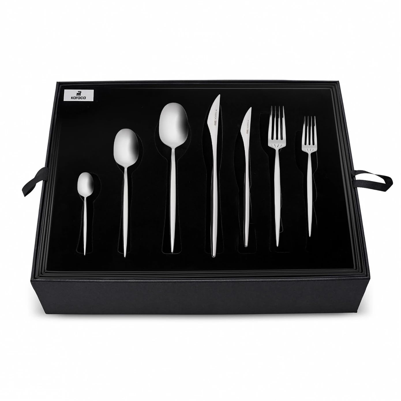 Karaca 316 Stainless Steel 84-Piece Cutlery Set, Silver Flatware Collection – Safqqa Egypt