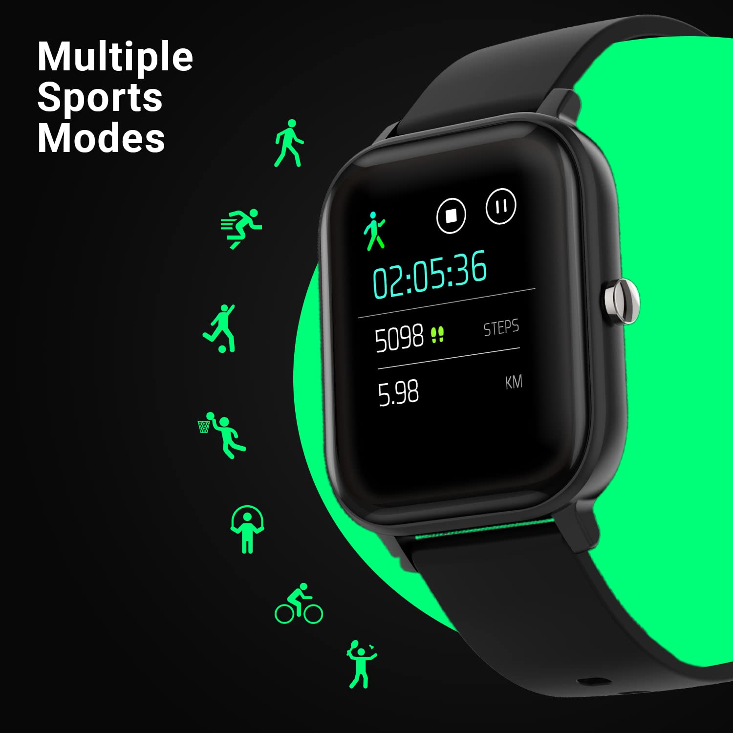 Fire-Bolt Smartwatch Spo2 – Full Touchscreen with Heart Rate Monitoring