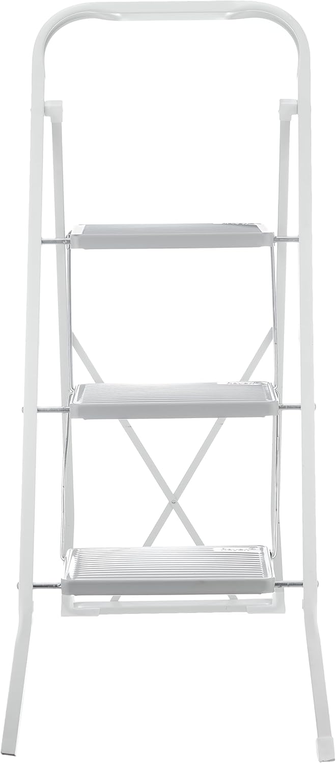 Rayen 3 Step Folding Ladder White Made in Spain
