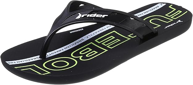 Rider Boys Slippers Black  Durable everyday use material