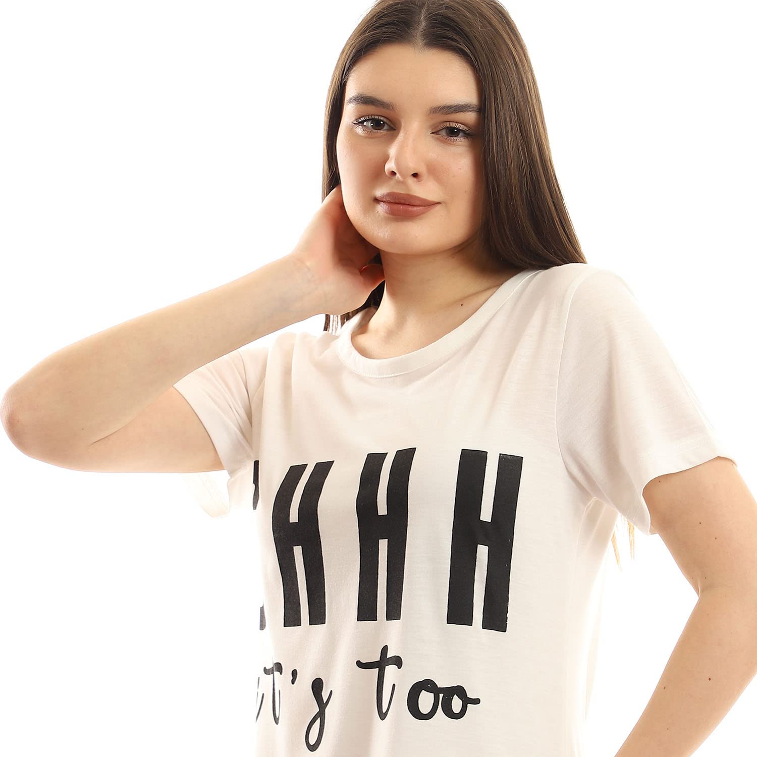 Printed Cotton Slip On Sleepshirt,Comfortable and lightweight for sleeping or lounging