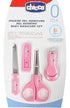 Chicco Child & Baby Manicure - Set Scissors Nail Filer & Clippers Pink - Safqqa Egypt