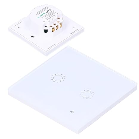 مفتاح إضاءة لمس ذكي 2200 واط – قابس بريطاني – WiFi متوافق مع Alexa و Google Home