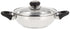 Anjali Fiesta Stainless Steel Kadai with Lid – 1.3 Litres