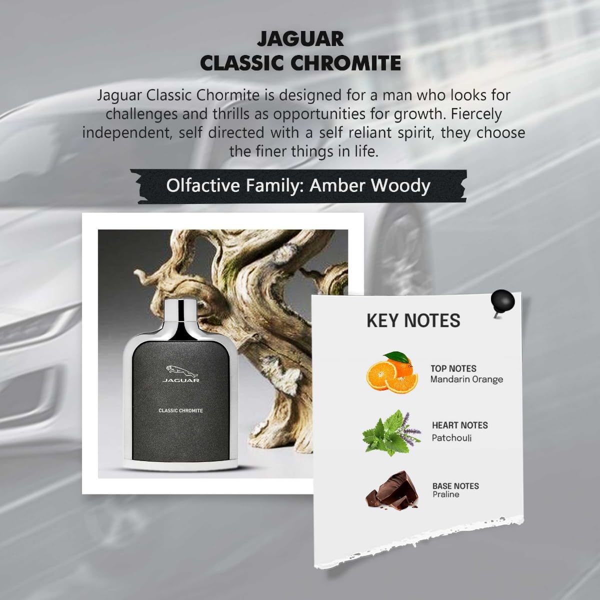 Jaguar classic chromite eau de toilette for - perfume for men - 100 ml