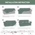INFOSUN Stretch Sofa Cover Set with Anti-Slip Design & Pillow Covers