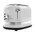 Ariete Moderna 2 Slice Toaster 0149W with 6 Browning Levels, Auto Eject, Crumb Tray, Defrosting and Reheating Functions, Cord Wrap, Metal Body, 800W, White