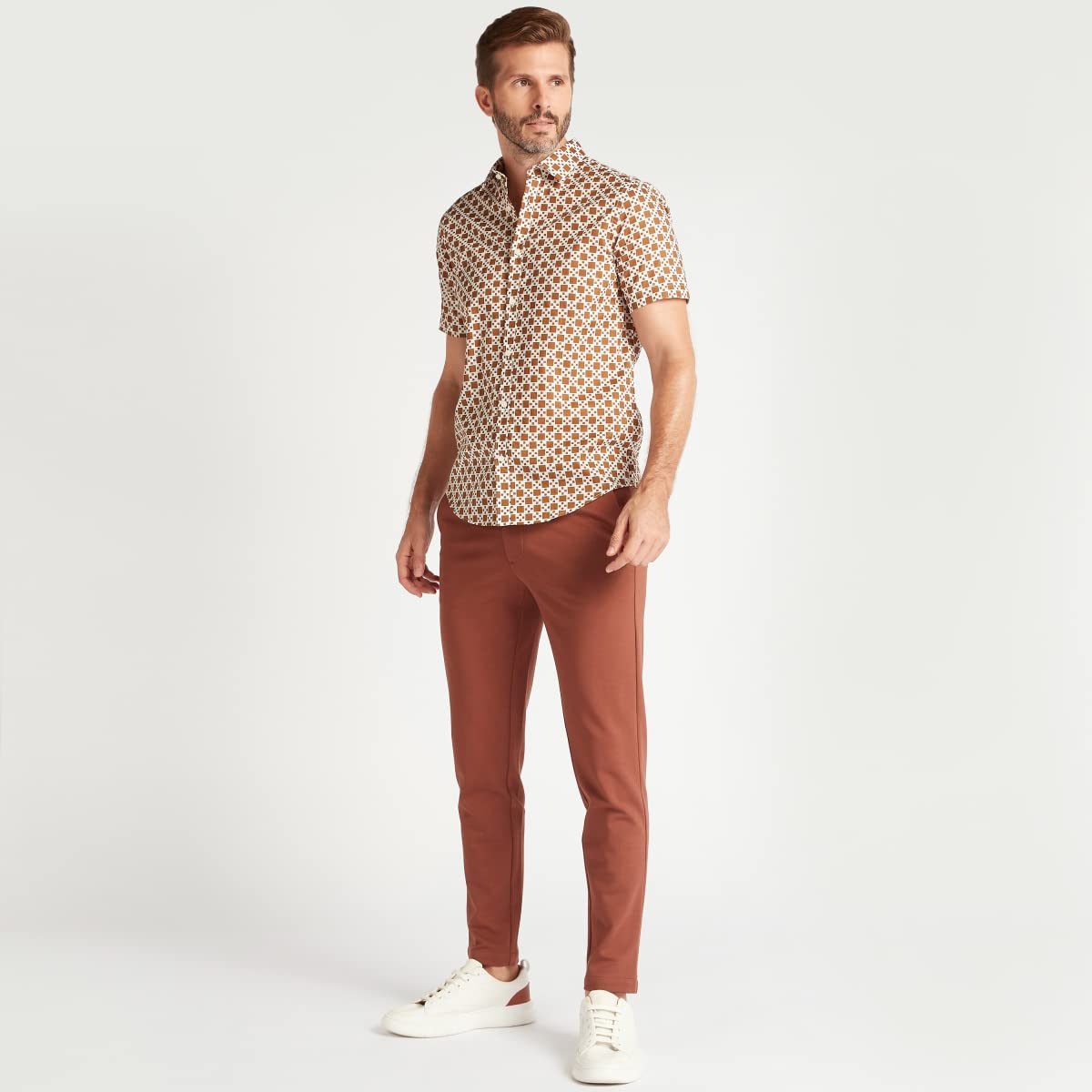 Splash woven shirt for men, Multi Color-size: xl