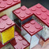 Omada Design Brickstore, Set of 2 Brick Container of Different Dimensions (2x 33.8 oz; 2x 50.7 oz)