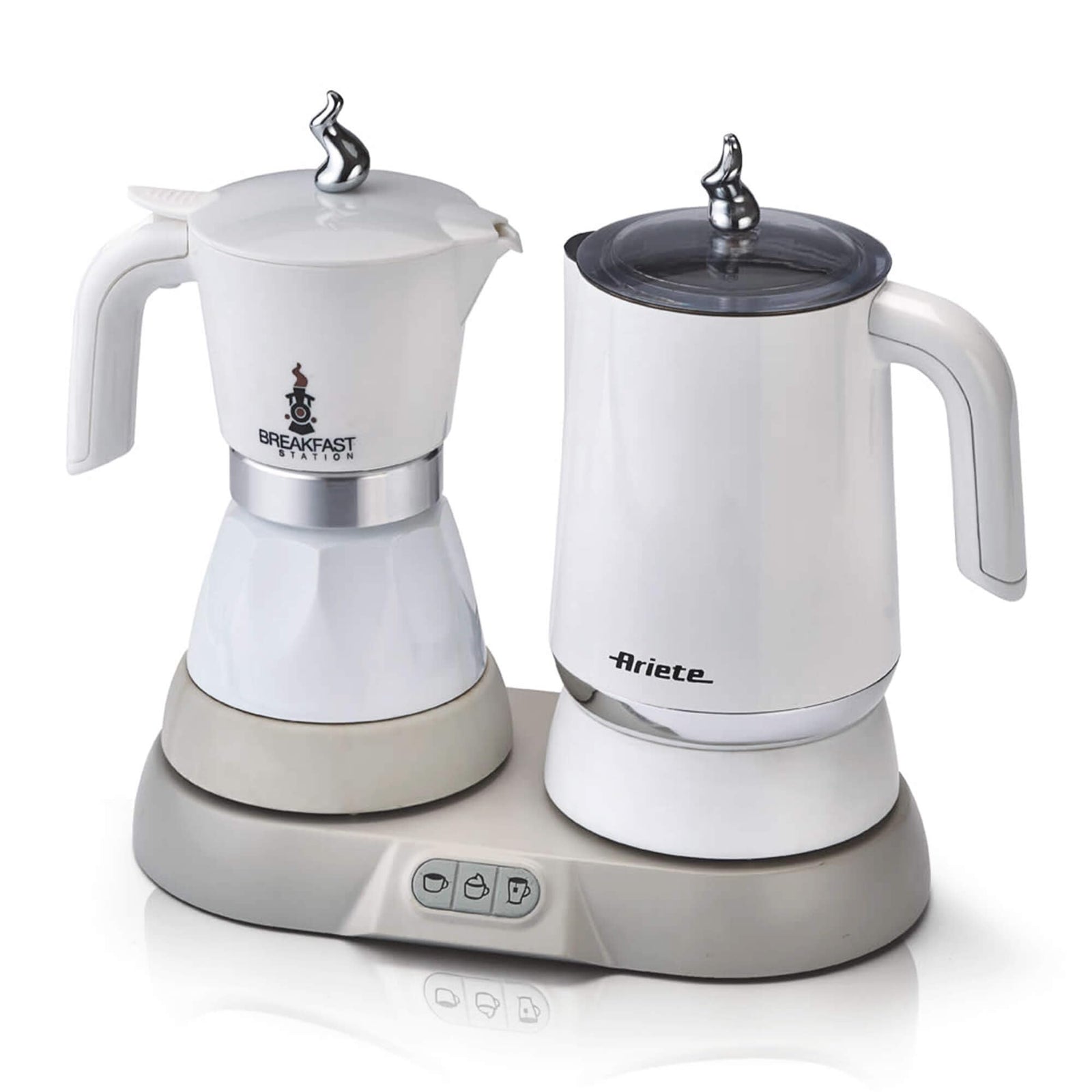 Ariete 1344 Breakfast Station – 3-in-1: Moka Pot, Kettle & Milk Frother