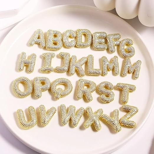 Boolygo Bubble Letter N Necklace Gold Plated Initial Pendant – Safqqa Egypt