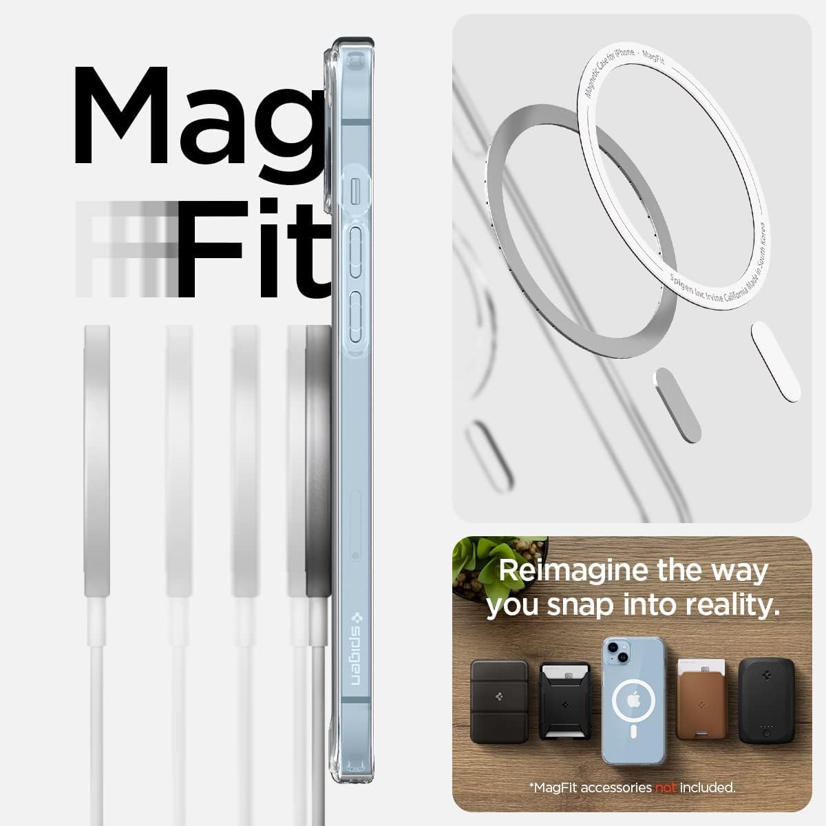 (آيفون 14 بلس) غطاء شفاف مغناطيسي لآيفون 14 بلس، متوافق مع MagSafe، غطاء هاتف ناعم رقيق للغاية من السيليكون TPU مقاوم للصدمات مضاد للخدش غير قابل للانزلاق غطاء واقي