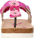 Bellino Flower Embellished Elastic Back Strap Thong Sandals for Girls- Damage Box