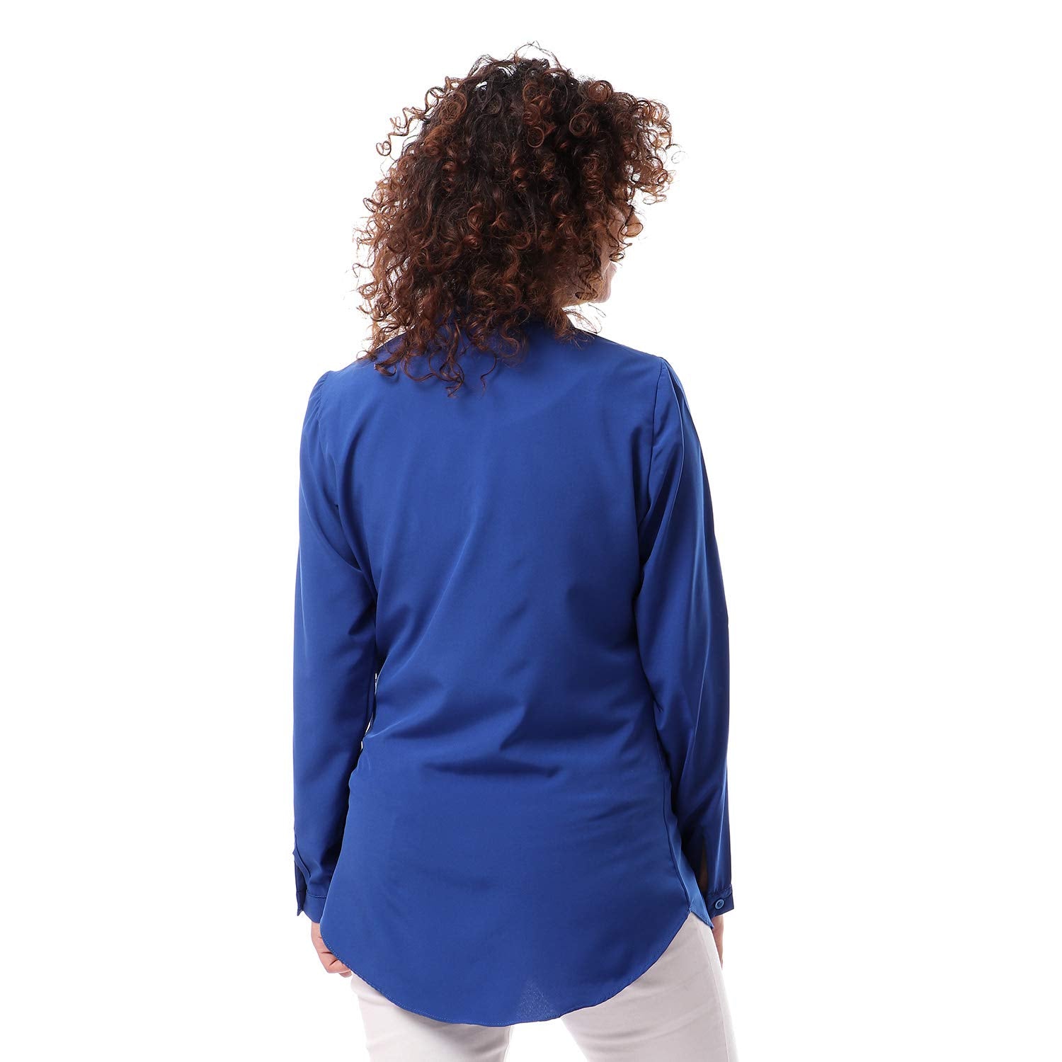 Kady Front Side Pocket Buttoned Blouse For Women