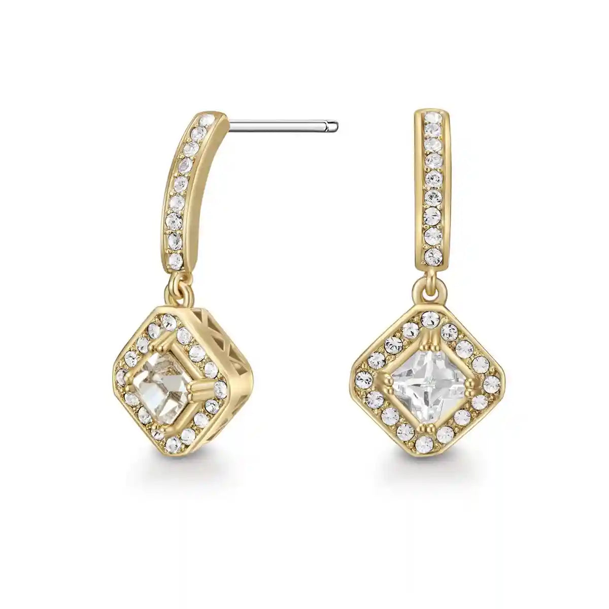 أقراط Mestige بلون ذهبي للسيدات، قطع أنيقة وعصرية تضيف لمسة راقية لأي إطلالة. مصنوعة من خامات عالية الجودة، مع لمسة ذهبية تضيف لمعانًا وجمالًا