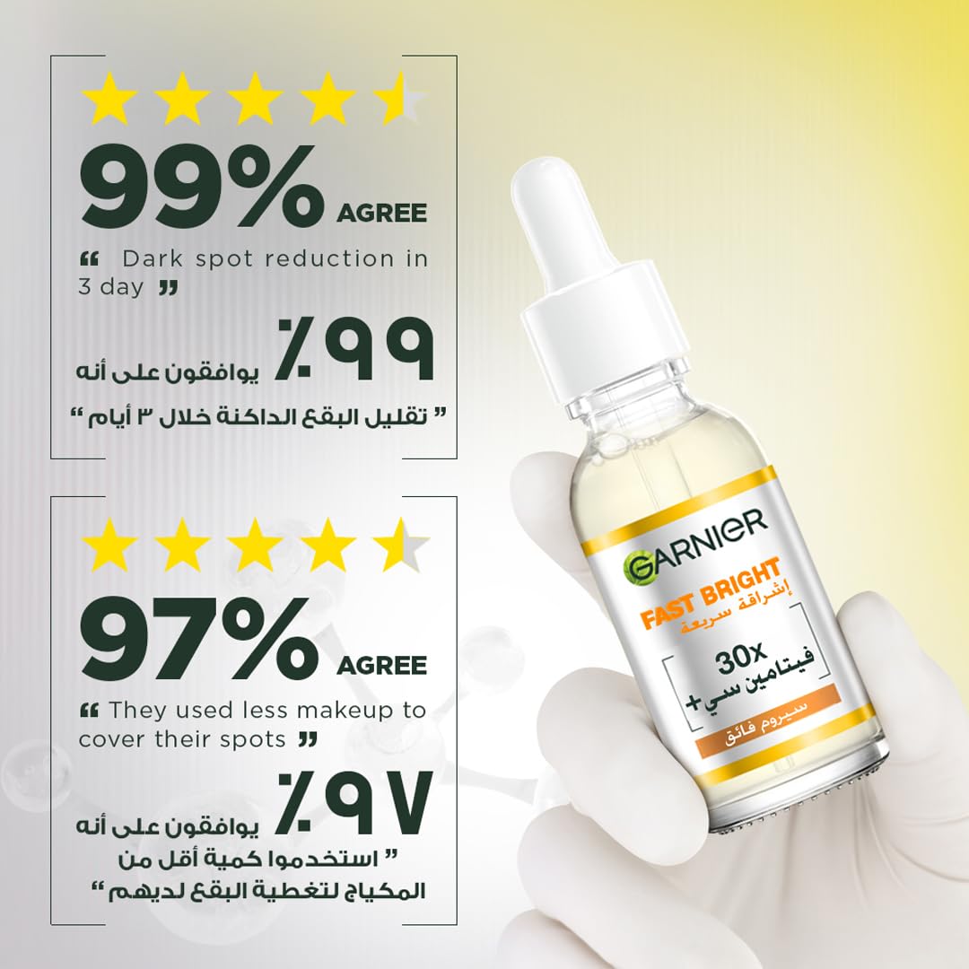 Garnier Fast Bright 30x Vitamin C Anti Dark Spot Serum 30ml